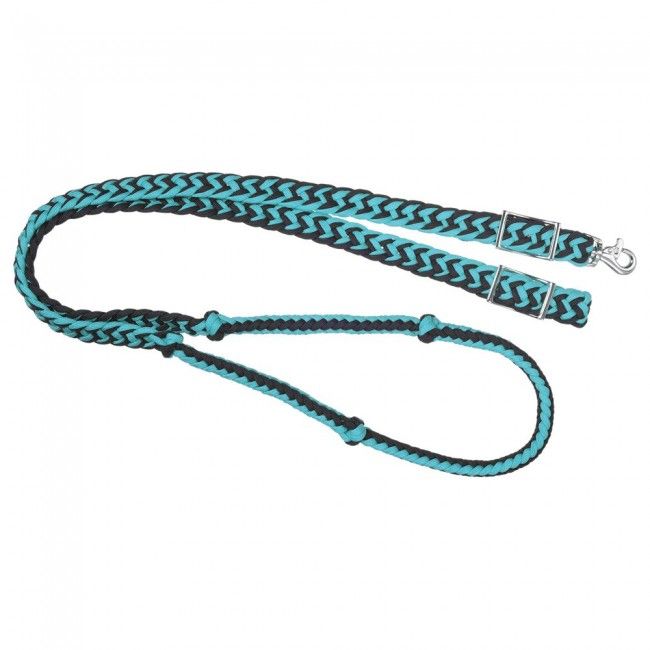 1 D Saddlery Knotted Cord Gaming Reins (with snap)