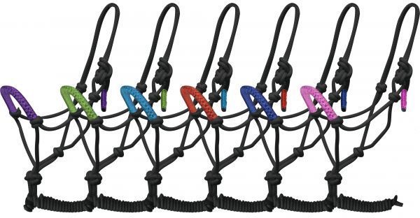 Braided Nose Rope Halter with 8' Lead