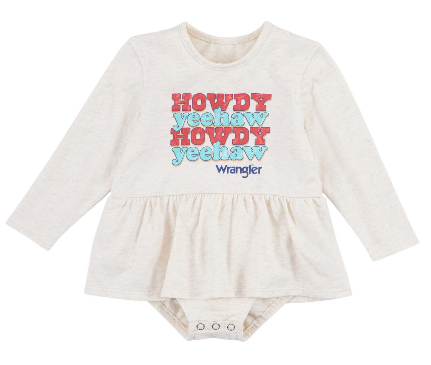 Wrangler Baby Girl Bodysuit Oatmeal Heather