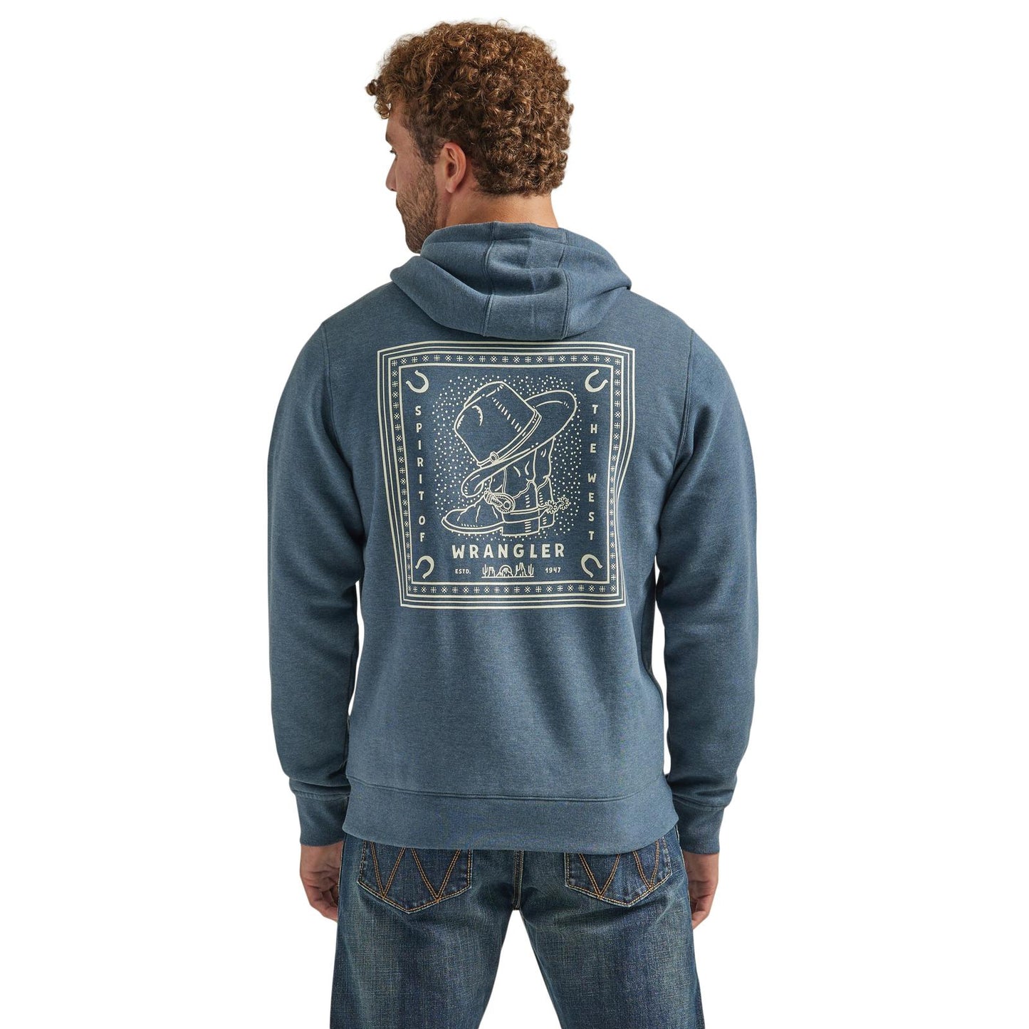 Wrangler® Hoodie Zip Up - Regular Fit - Midnight Navy Heather