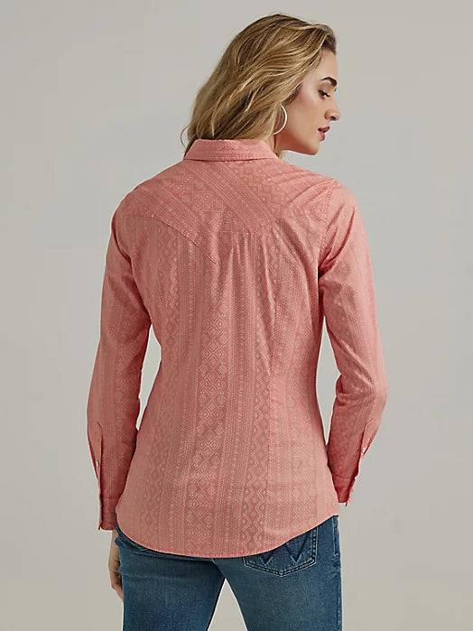 WRANGLER WOMEN'S  ALL OCCASION WESTERN SNAP SHIRT IN DESERT FLOWER