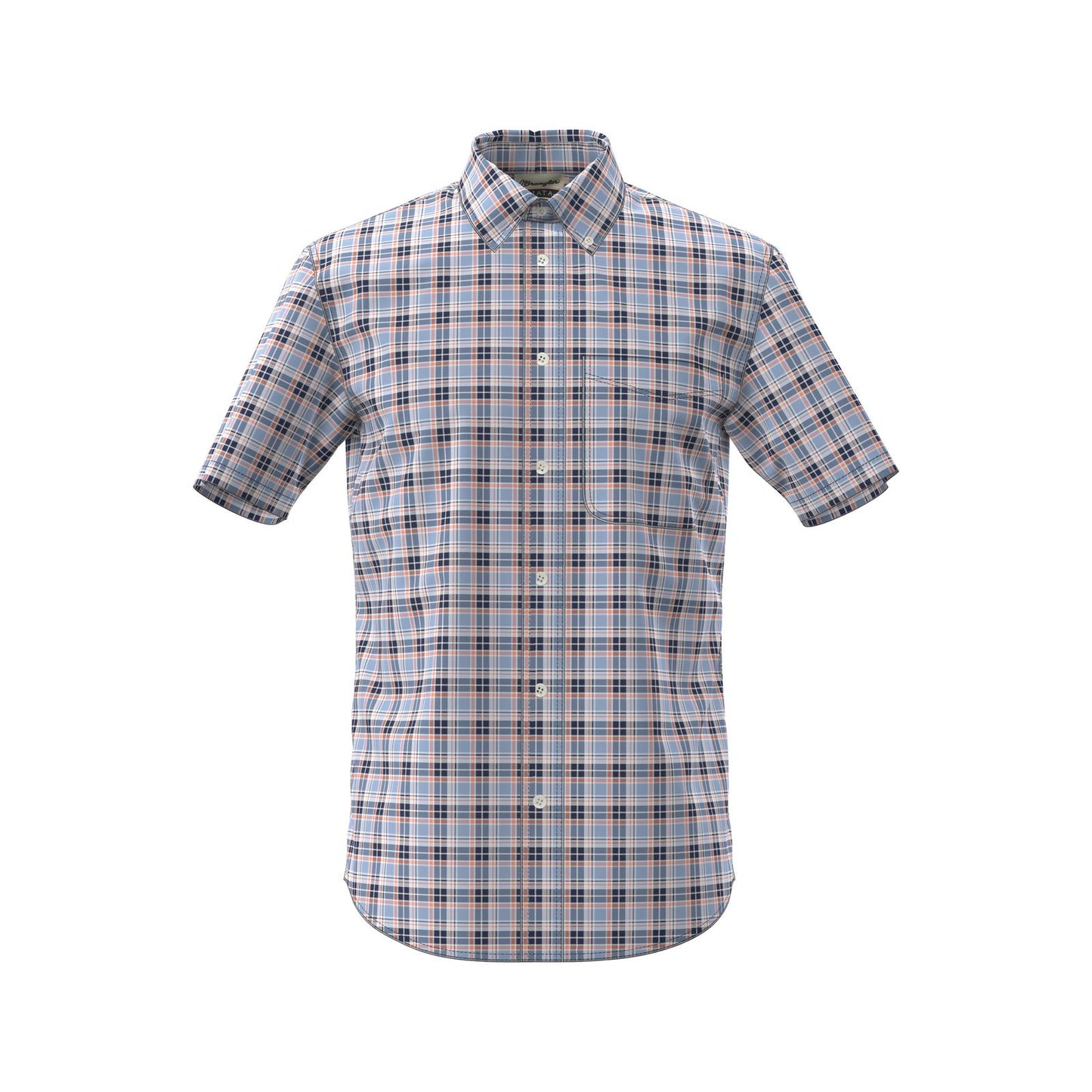 MEN'S WRANGLER RIATA SHORT SLEEVE BUTTON DOWN-BROWN