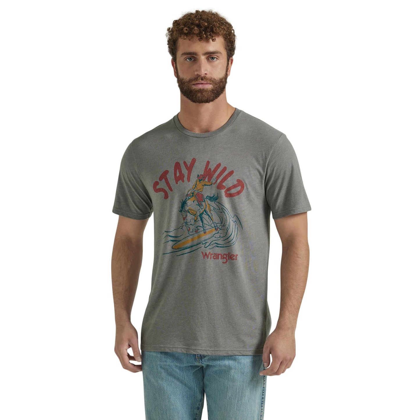 Wrangler® Short Sleeve T-Shirt - Regular Fit - Pewter