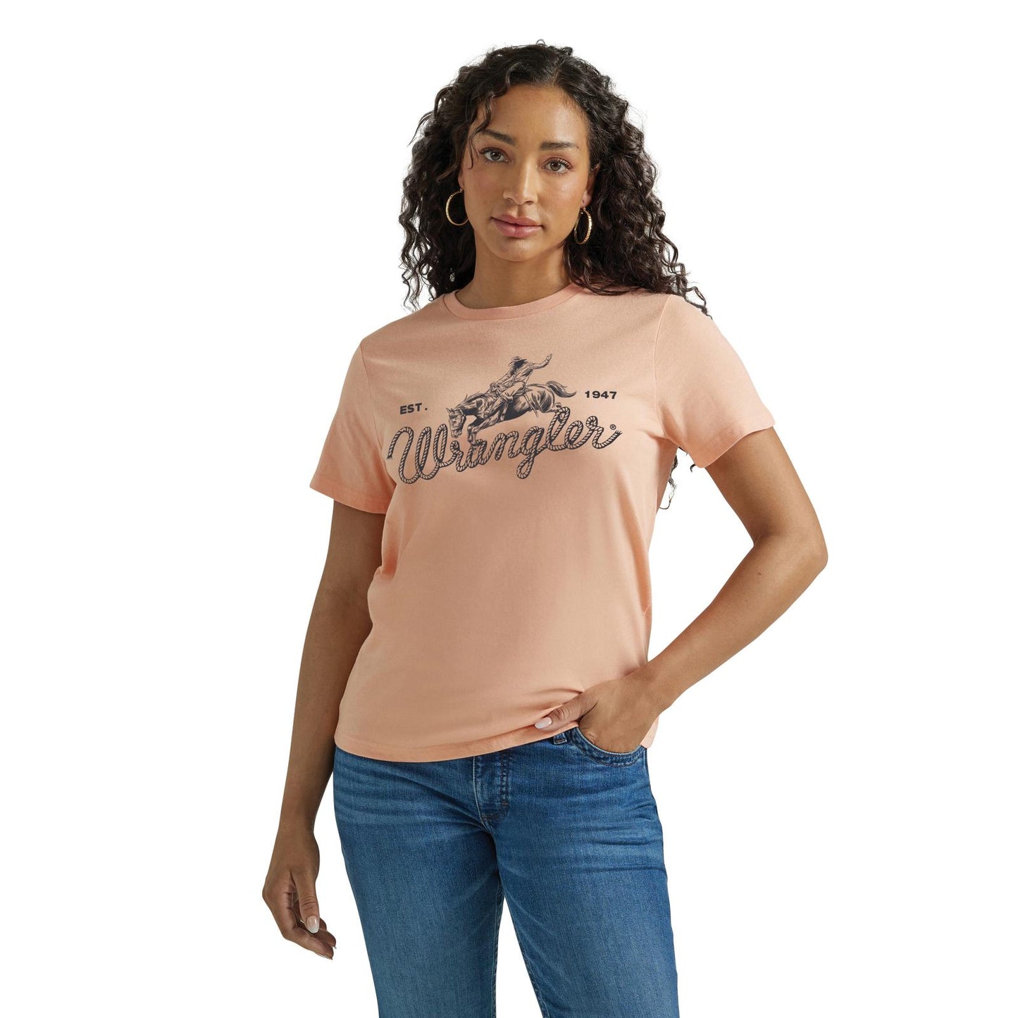 Wrangler Retro® Short Sleeve T-Shirt - Regular Fit - Salmon