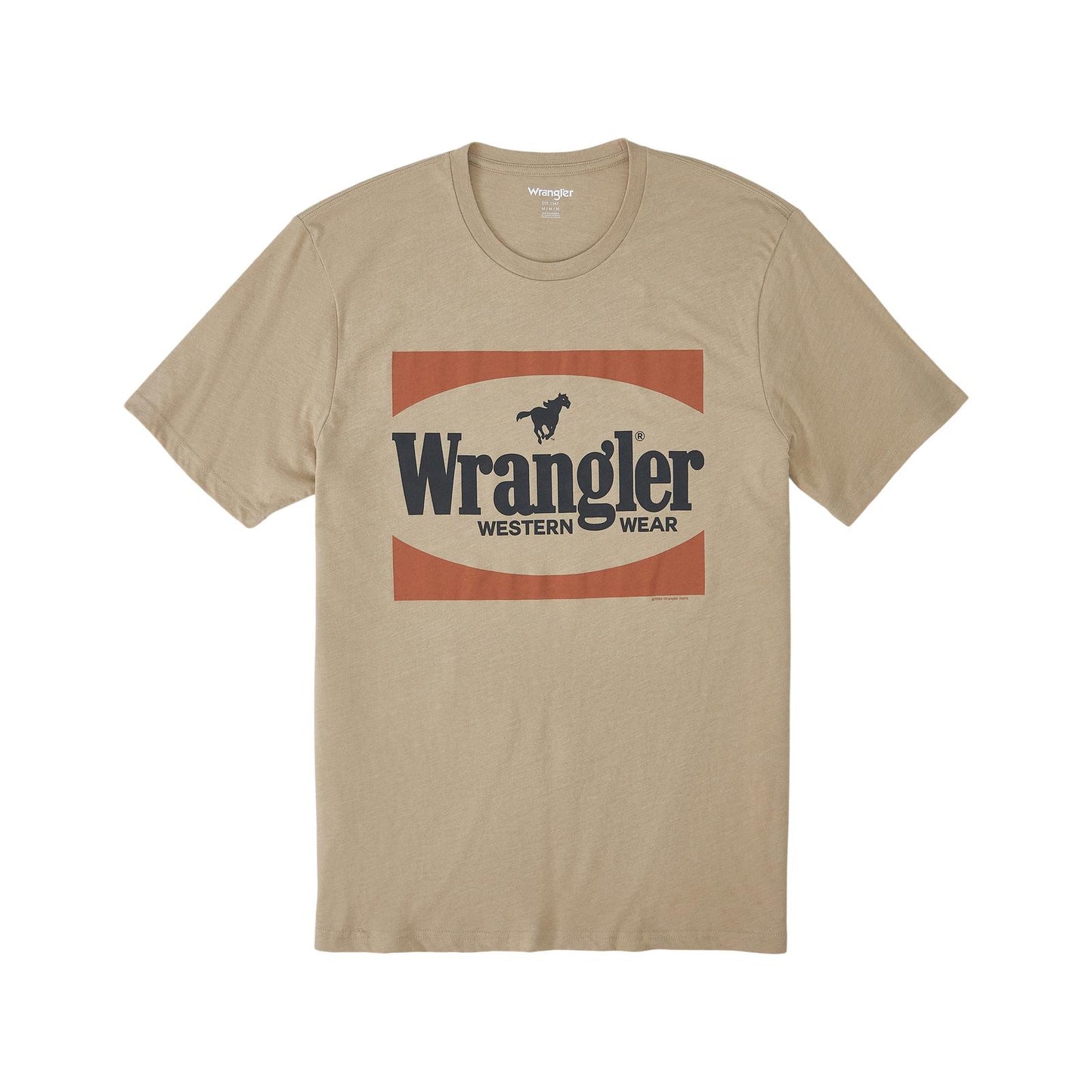 Wrangler® Graphic Short Sleeve T-Shirt - Regular Fit - Trench Coat Heather