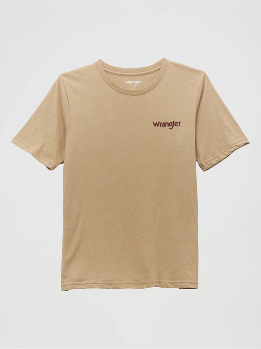 Wrangler Boy's Short Sleeve Bison Graphic T-Shirt