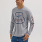 Wrangler Men's Long Sleeve Cowboy Graphic T-Shirt