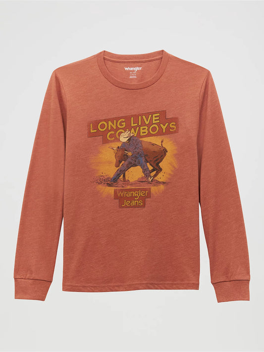 Wrangler Boy's Long Sleeve Cowboys Graphic long sleeve