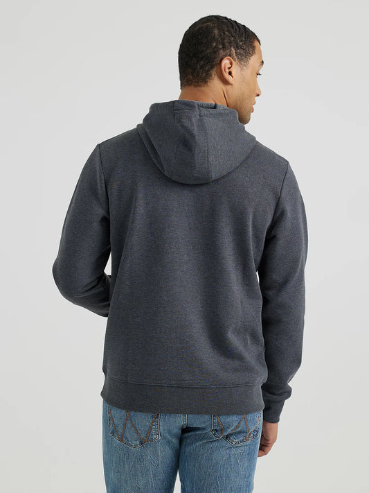 Men's Steerhead Pullover Hoodie in Washed Black