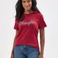 Women's Wrangler Kabel Logo Vibrant Reg Fit Tee in Very Berry