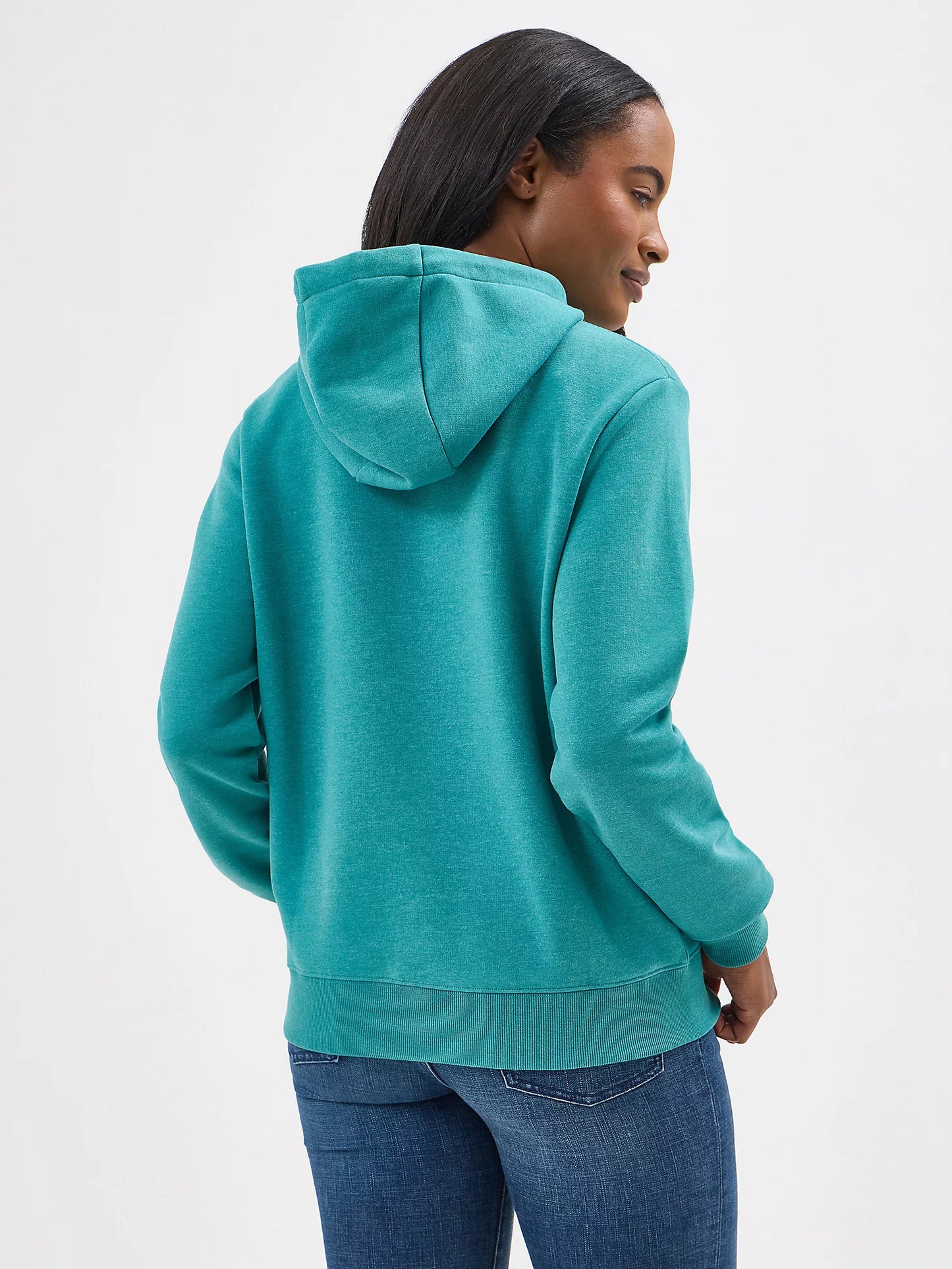 Women's Wrangler Western Graphic Hoodie in Green-Blue Slate