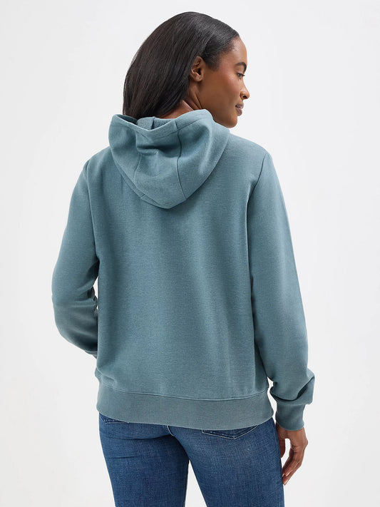 Women's Wrangler Western Graphic Hoodie in Goblin Blue