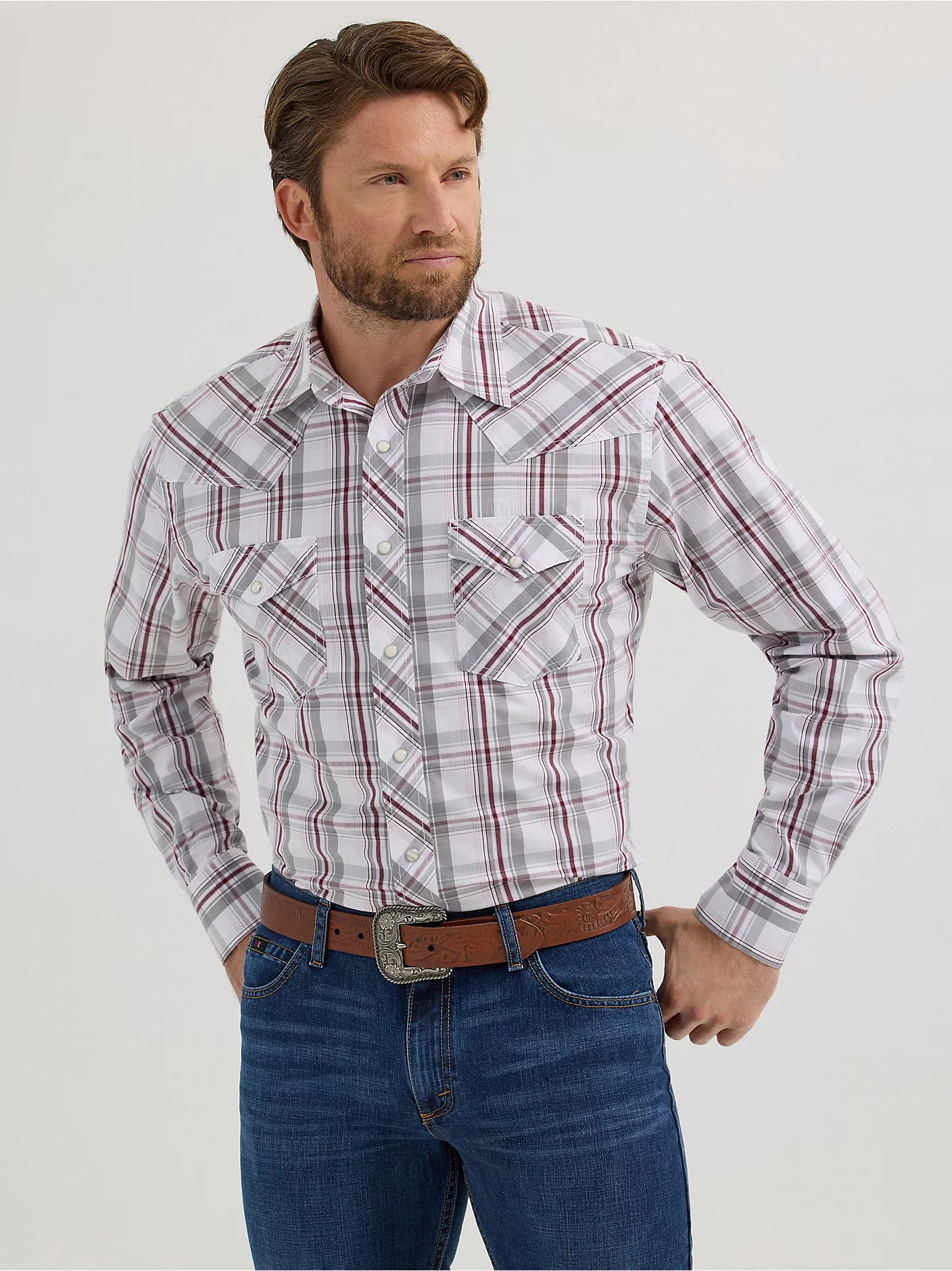 Men's 20X®Men's 20X® Competition Advanced Comfort -in Gray Plum Plaid