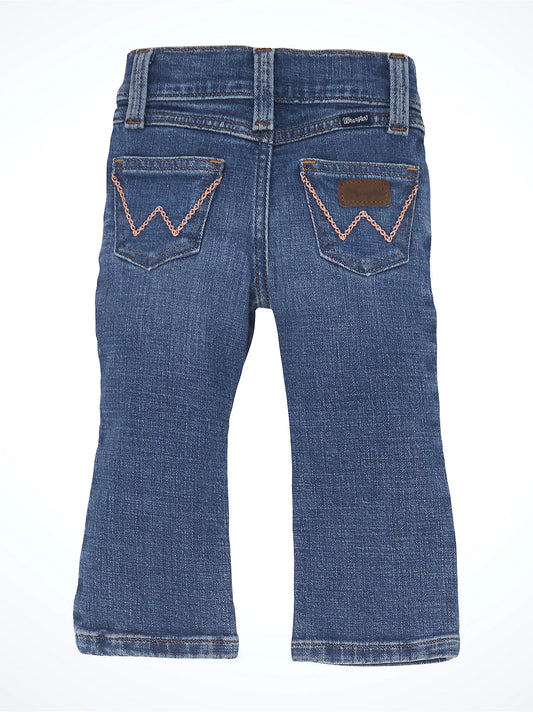 Little Girl's W Stitched Bootcut Jean