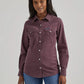 Women's Wrangler Retro® Long Sleeve Solid Western Snap Shirt