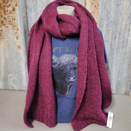 Raspberry Plum Scarf