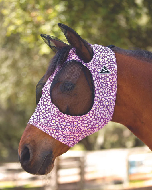 Comfort Fit Lycra Fly Mask - Daisy