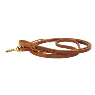 Professional Choice Harness Leather Rein with Waterloops 1/2"