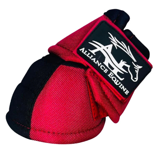 Alliance Equine NO-TURN Kevlar Bell Boots-RED