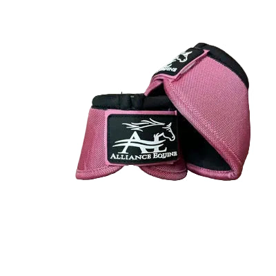 Alliance Equine NO-TURN Kevlar Bell Boots-Bubblegum pink