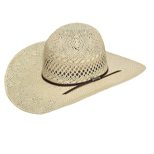 Twister Twisted Weave Natural Cowboy Hat- FLAT-