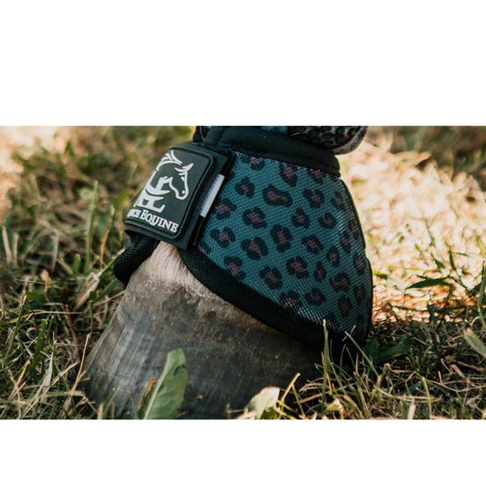 Alliance Equine NO-TURN Kevlar Bell Boots- Exotic Leopard
