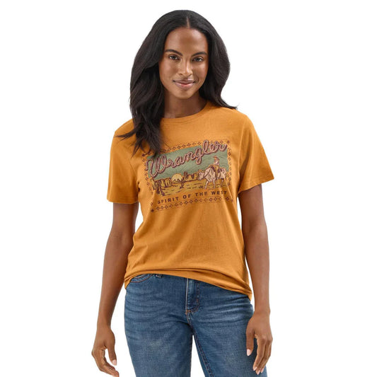 Wrangler Ladies Desert Spirit Sudan Brown T-Shirt