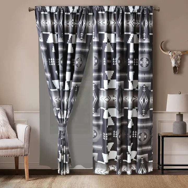 Southwest Grey Curtains