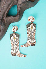Alamo Heights Cowgirl Boot Earrings
