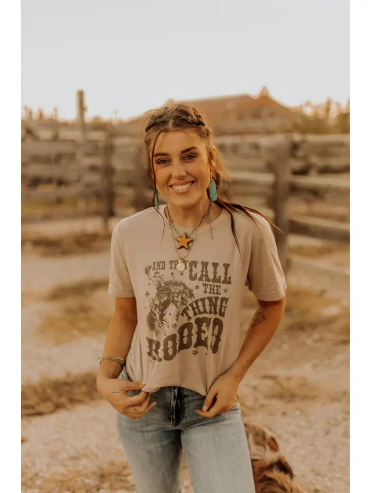 They Call the Thing a Rodeo Western Graphic T-shirt