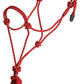 Mustang Yearling Eco Rope Halter and Lead - Red/White