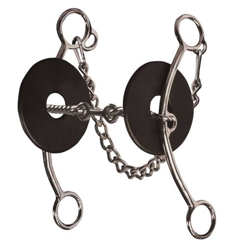 PC Brittany Pozzi Lifter - Three Piece Twisted Wire Snaffle 8" Shank